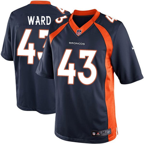 Youth Elite T.J. Ward Nike Jersey Navy Blue Alternate - #43 NFL Denver Broncos